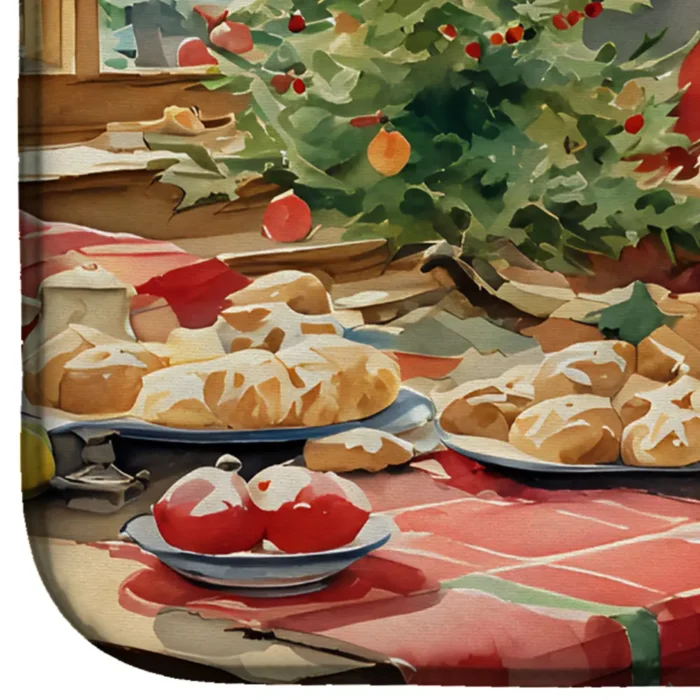 Lakeland Terrier Christmas Cookies Dish Drying Mat - Image 4