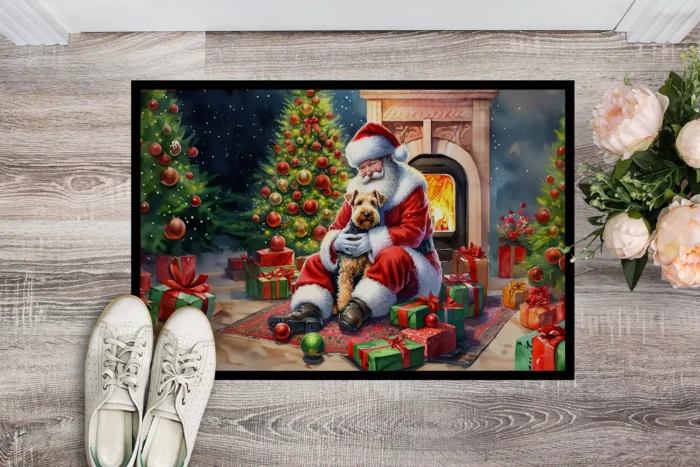 Lakeland Terrier and Santa Claus Doormat - Image 2