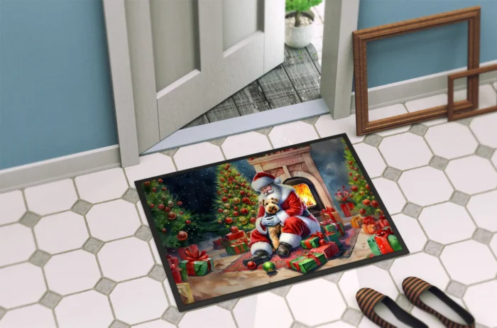 Lakeland Terrier and Santa Claus Doormat - Image 4